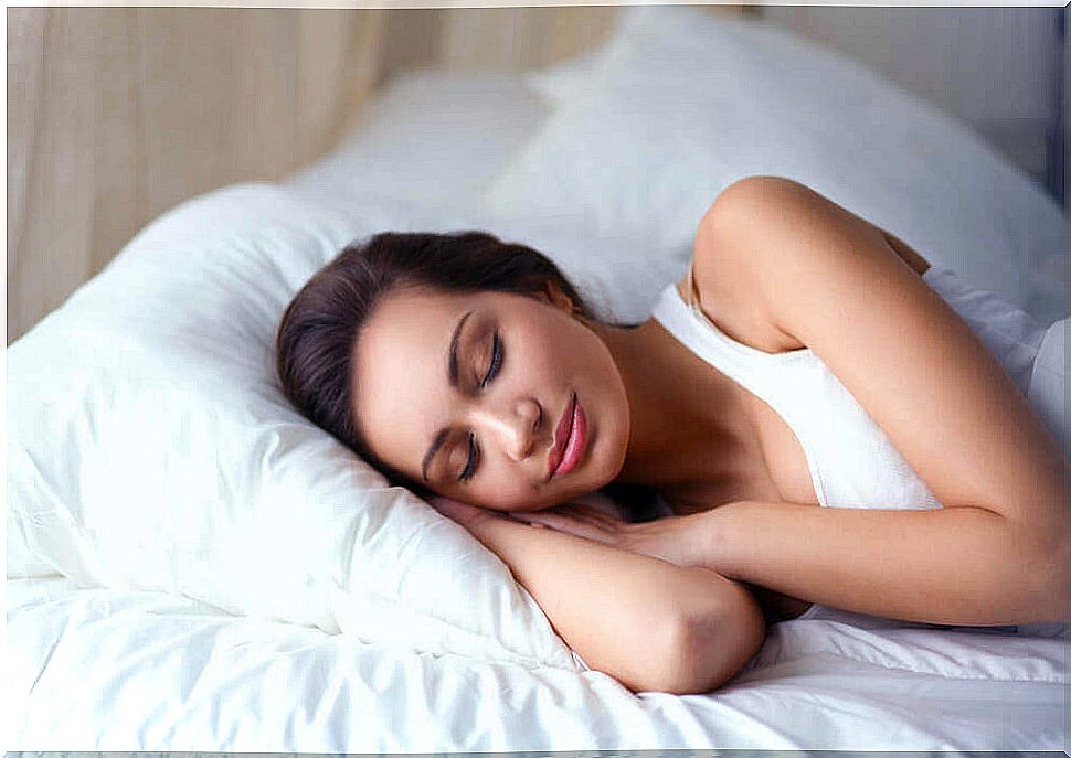 Laziness - woman is sleeping