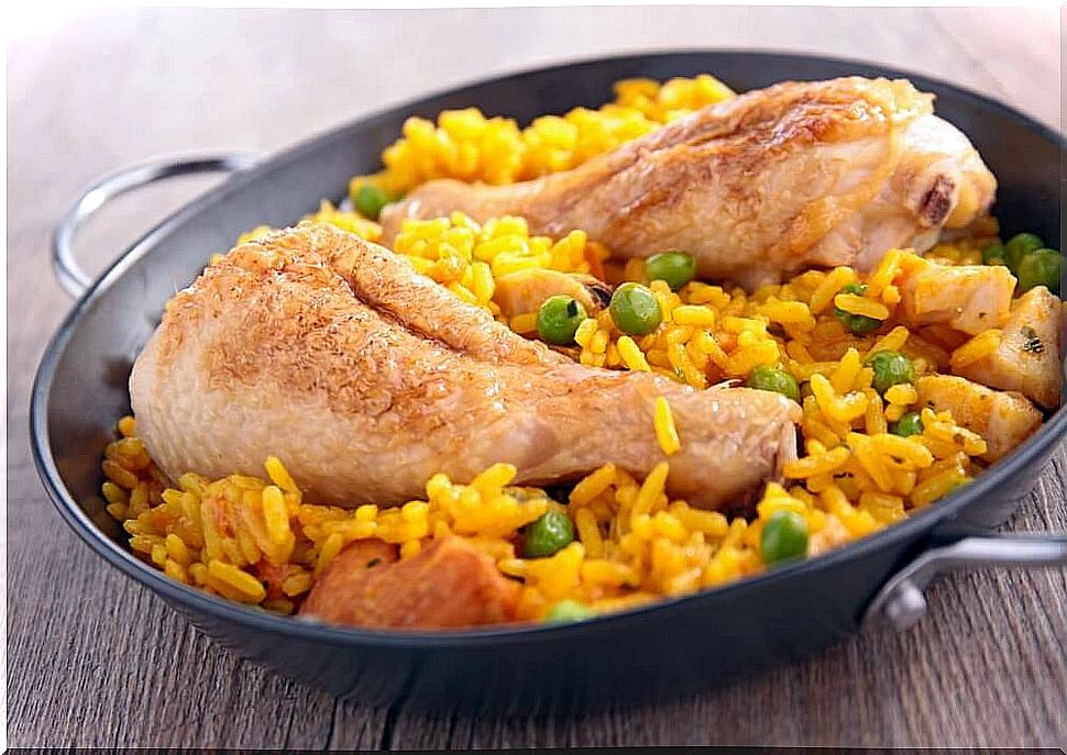 Spanish style chicken rice
