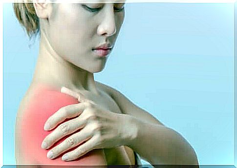 Tendon inflammation in the shoulder area due to intense sport